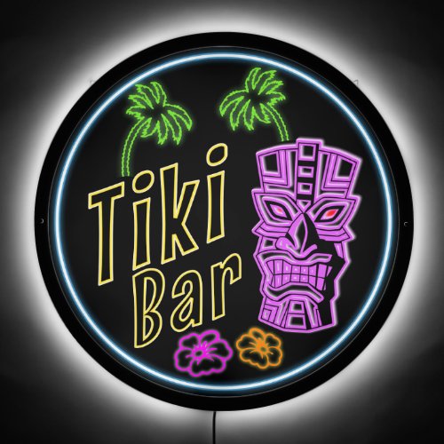 Tiki Bar LED Sign