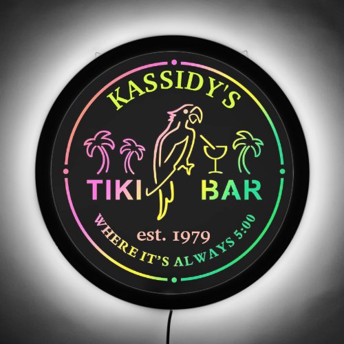 Tiki Bar LED Sign