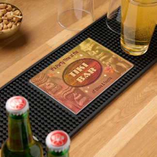 Tiki Bar Mat with your text