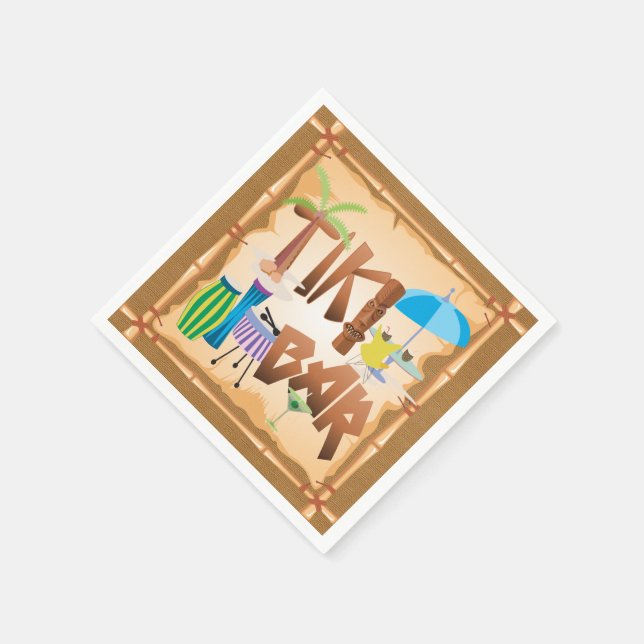 Tiki Bar Napkins (Corner)