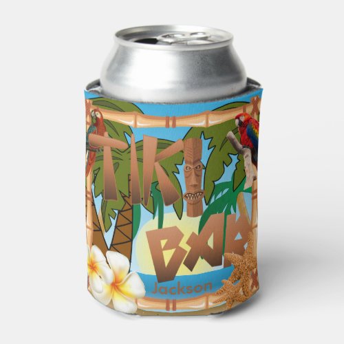 Tiki Bar Party Can Cooler