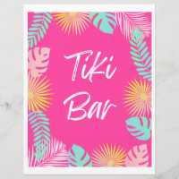 Tiki Bar Sign | Pool Party Signs