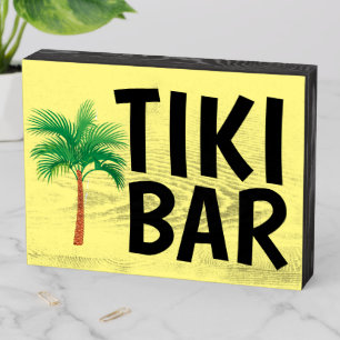 TIKI BAR WOOD BEACH TROPICAL SIGNS