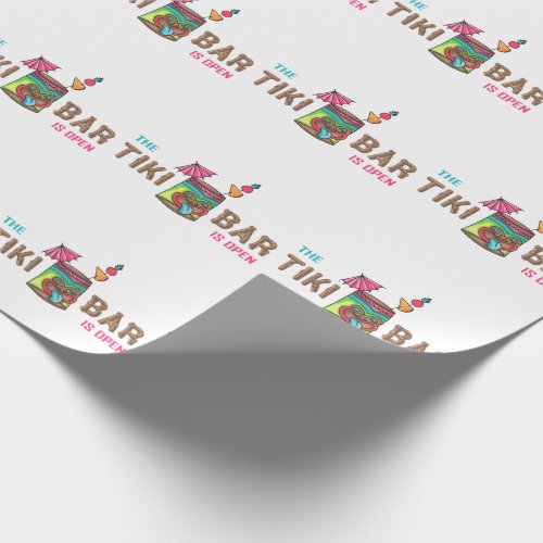 Tiki Bar Wrapping Paper