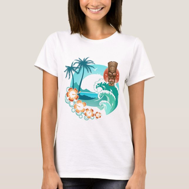 Tiki Beach T-Shirt (Front)