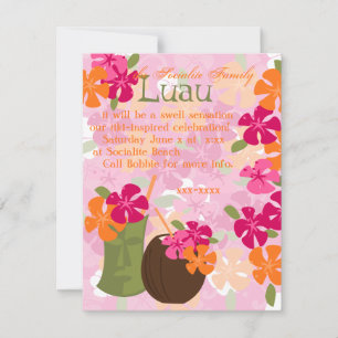 Tiki Blossoms Invitation