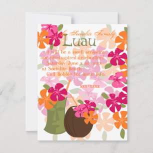Tiki Blossoms Invitation