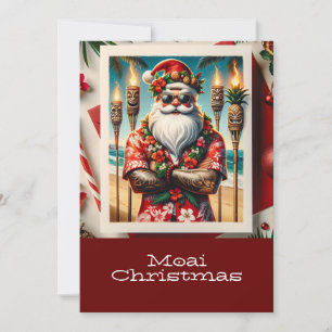 Tiki Christmas Holiday Card