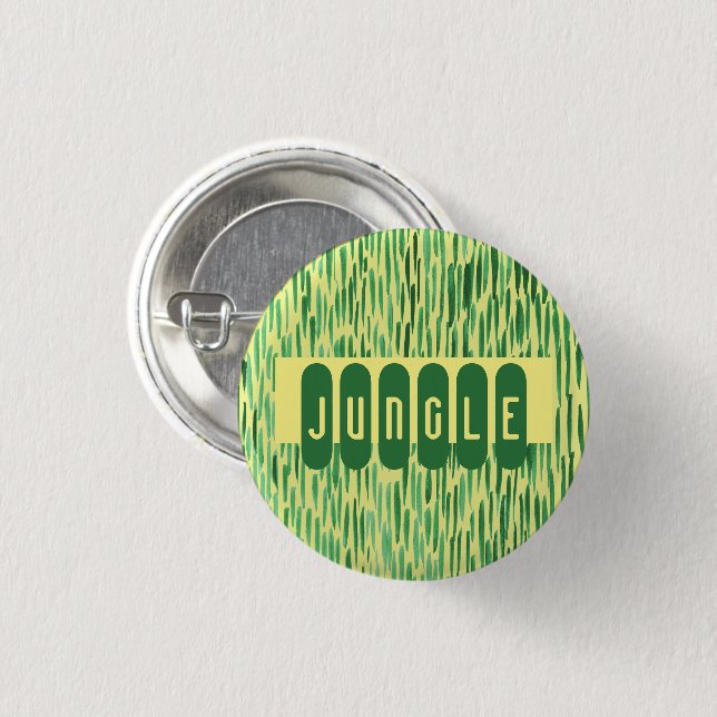 Tiki Custom Jungle Vibe Button (Front & Back)