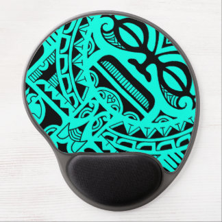 Tiki god tattoo design polynesian face tribal gel mouse pad