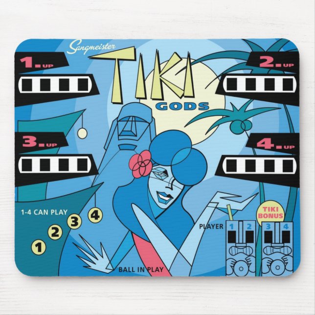 TIKI GODS MOUSE PAD (Front)