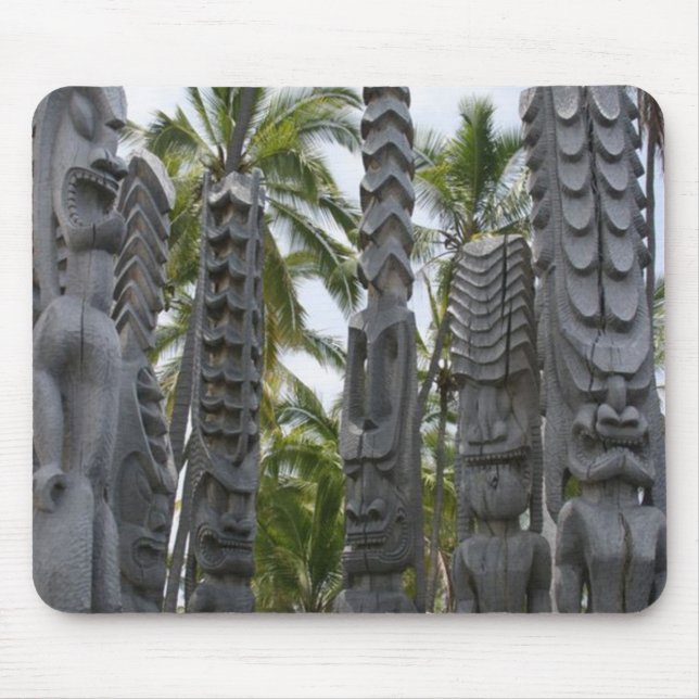 Tiki Guardians at Place of Refuge - Mousepad (Front)