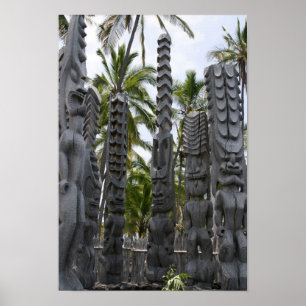 Tiki Guardians at Place of Refuge - Print