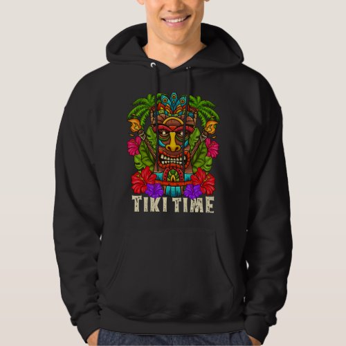 Tiki Hawaii Hawaiian Aloha Hula Surf Island Party  Hoodie