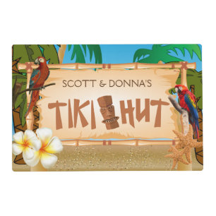 Tiki Hut Party Design Placemat