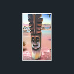 Tiki Illusions Canvas Print<br><div class="desc">Tiki Illusions.  2024,  Ken Gage.  Digital art: pop surrealism.</div>
