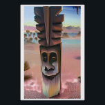 Tiki Illusions Poster<br><div class="desc">Tiki Illusions.  2024,  Ken Gage.  Digital art: pop surrealism.</div>