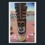 Tiki Illusions Poster<br><div class="desc">Tiki Illusions.  2024,  Ken Gage.  Digital art: pop surrealism.</div>