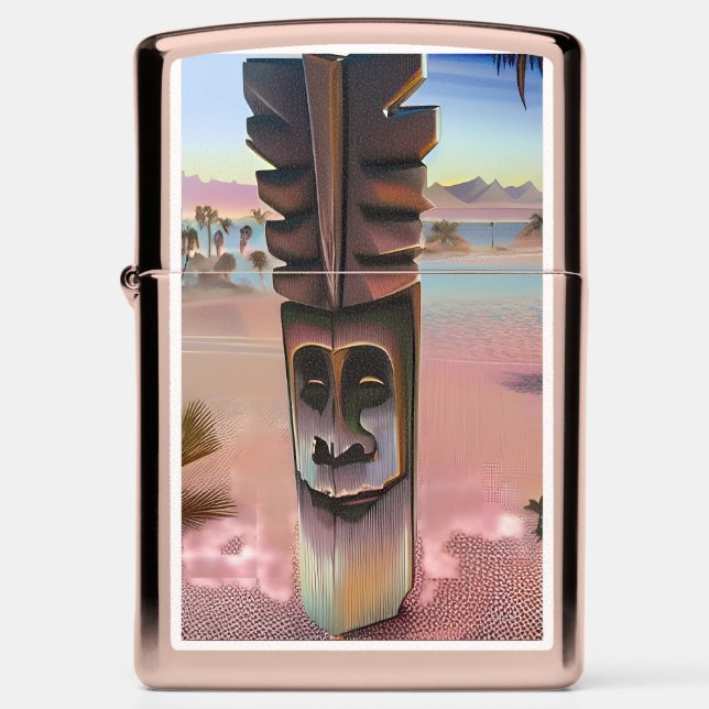 Tiki Illusions Zippo Lighter (Front)