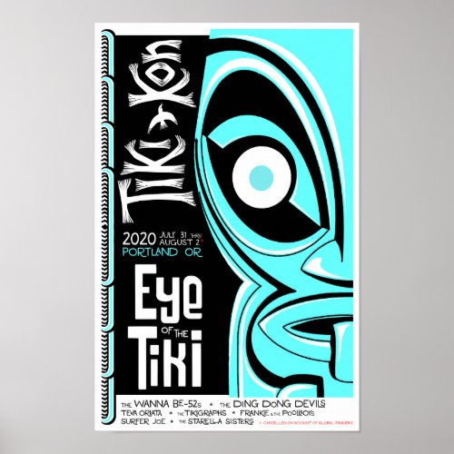 Tiki Kon Eye of the Tiki Poster Open Eye