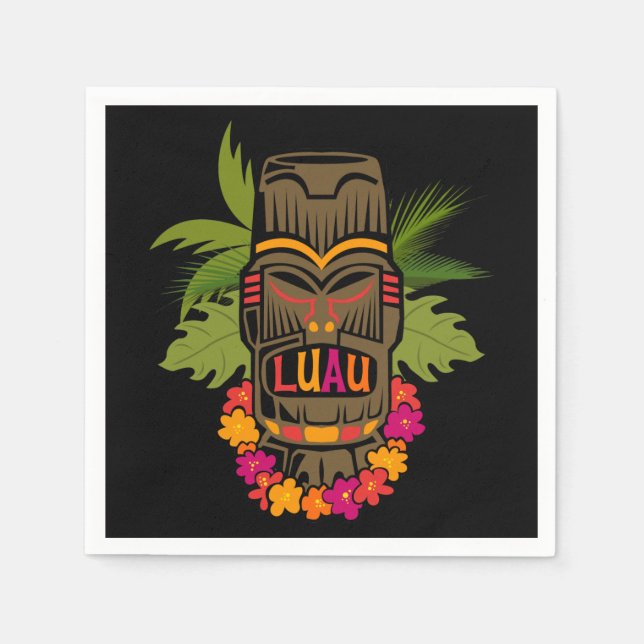 Tiki Luau Napkins (Front)