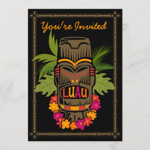 Tiki Luau Personalized Invitation