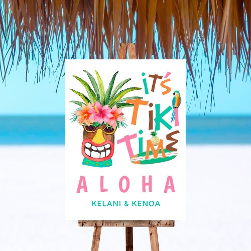 Tiki Luau  Tropical Beach Aloha Foam Board