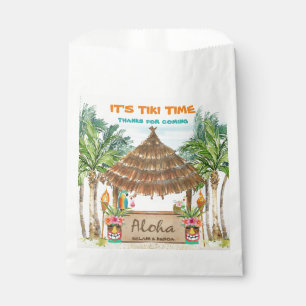 Tiki Luau Tropical Beach Favor Bag