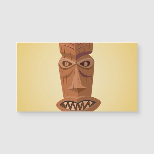 Tiki Magnetic Business Cards (Front)