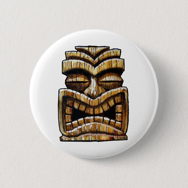 Tiki Man Button (Front)