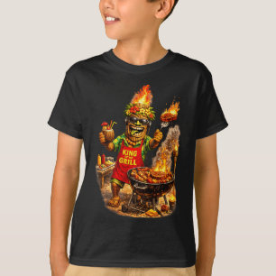 Tiki Man King Of The Grill Shirt Funny Island Bbq
