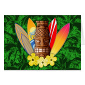 Tiki Mask And Surfboards (Front Horizontal)