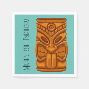Tiki Mask Corn Hole Set Napkins