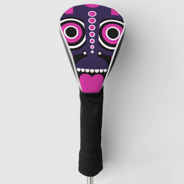 tiki mask golf head cover (Front)