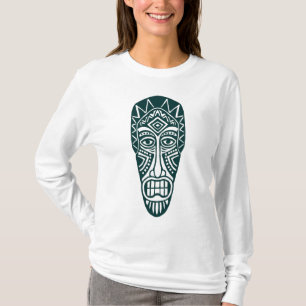 Tiki Mask II - Dark Green T-Shirt
