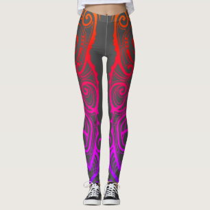 Tiki Mask Leggings
