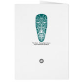 Tiki Mask - Moss Green (Back)