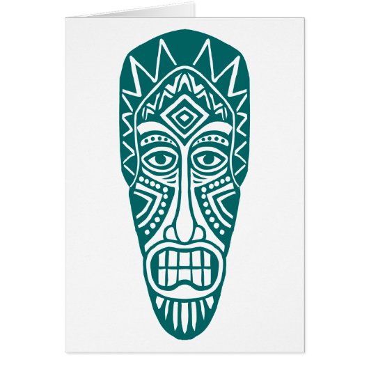 Tiki Mask - Moss Green (Front)