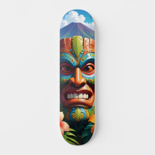 Tiki Mask Skateboard