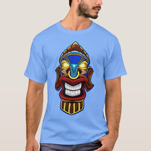 Tiki Mask T_Shirt