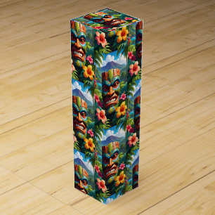 Tiki Mask Wine Box