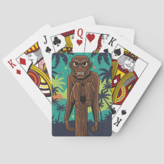 Tiki Monkey Playing Cards