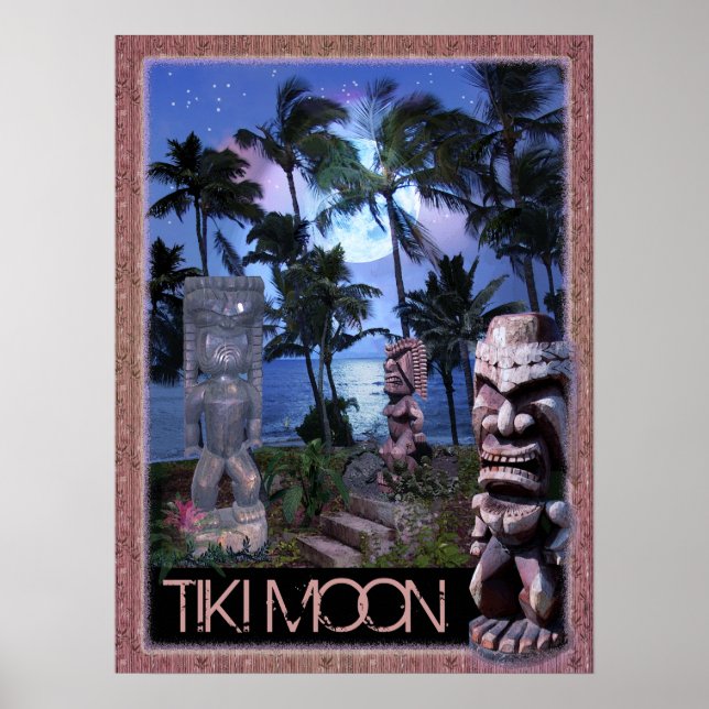 Tiki Moon Poster (Front)