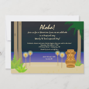 Tiki Night Party Invitation