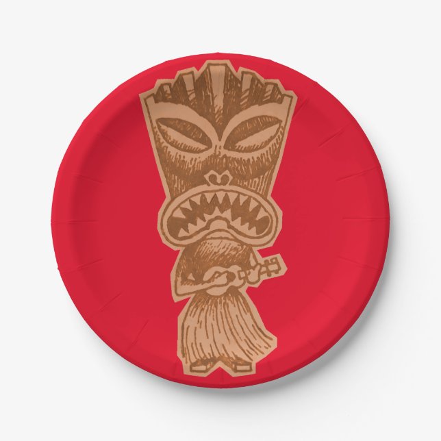 Tiki Paper Plates (Front)