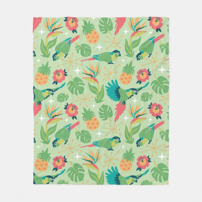Tiki Parrot Blanket (Front)