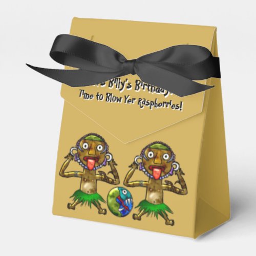 Tiki Party Funny Design Personalized Favor Boxes