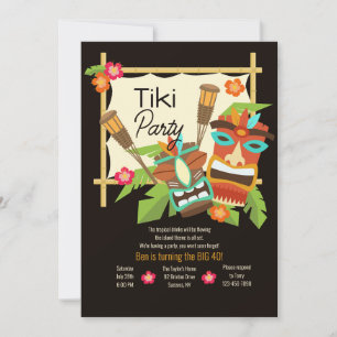Tiki Party Invitation