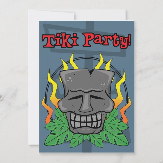 Tiki Party Invitation (Front)
