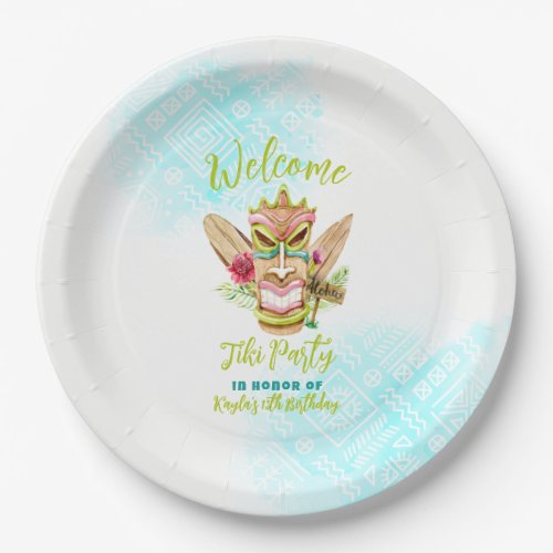 Tiki Party Paper Plates